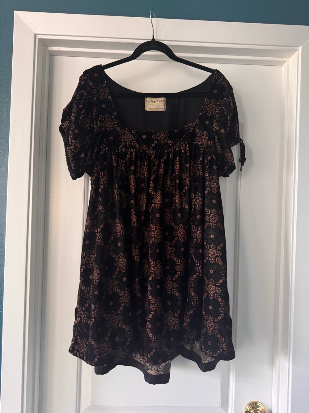 Free People We The Free Tunic Dress Velvet XL EUC